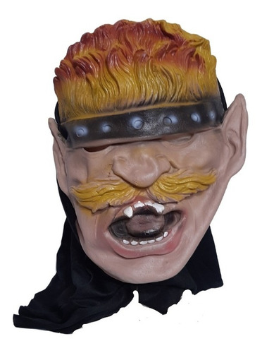 Mascara De Látex Personaje Rubio Con Capucha Disfraz 