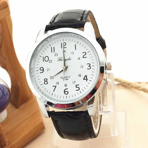 Relógio Unisex Pulseira De Couro Luxo