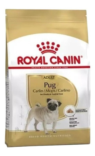 Alimento Royal Canin Breed Health Nutrition Pug para perro adulto de raza pequeña sabor mix en bolsa de 3 kg