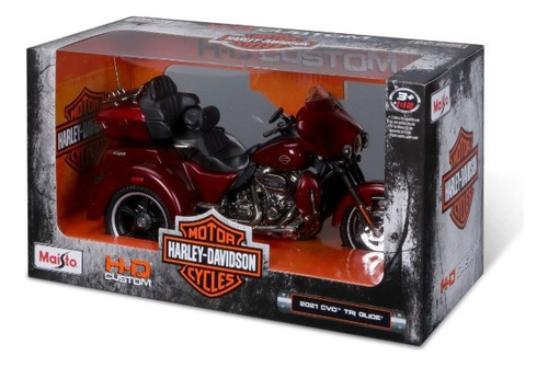 Moto Harley Davidson Modelo 2021 Cvo Tri Glide Escala 1/12