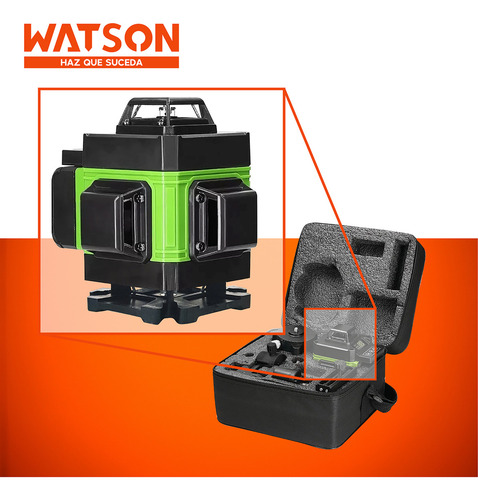 Nivel Láser 16 Líneas Watson Auto + 2 Baterías + Trípode