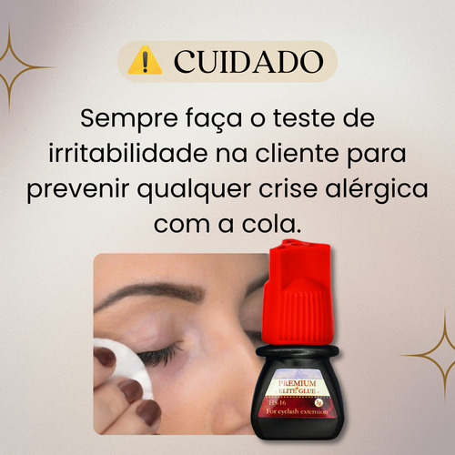 Cola Elite Hs16 3ml Kit 10 Unidades Extensao Cilios Fio Fio