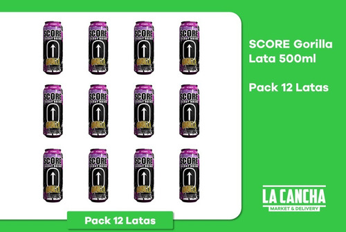 Score Gorilla Lata 500ml - Pack 12 Latas