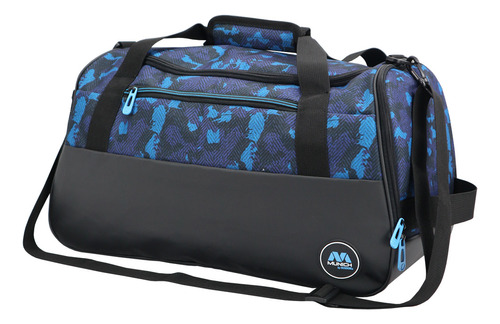 Bolso Kossok Deportivo Portland Gym - Mujer - Reforzado Color Azul/celeste/negro 485