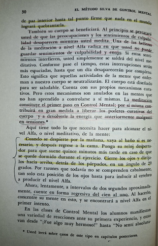 El Metodo Silva De Control Mental, José Silva, Diana, 1980 (Usado)