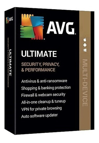 Avg Ultimate Antivirus - Licencia Por 2 Años 10 Dispositivos