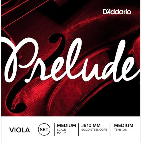 Set Cuerdas Prelude Para Viola 4/4 Daddario J910mm