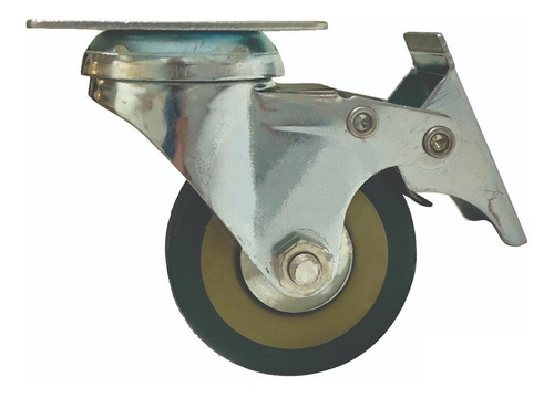 Rueda De Goma 50mm Con Freno Giratorias Para Muebles 35kg