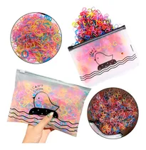 Comprar Kit 1000 Elásticos Silicone Estojo Colorido Cabelo Infantil