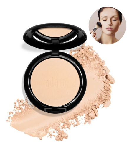 Polvo Compacto Adara Paris Cobertura Media Matte Natural