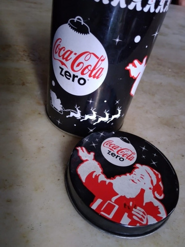 Lata Coca Cola Zero Cilindrica, Coleccionable (Usado)