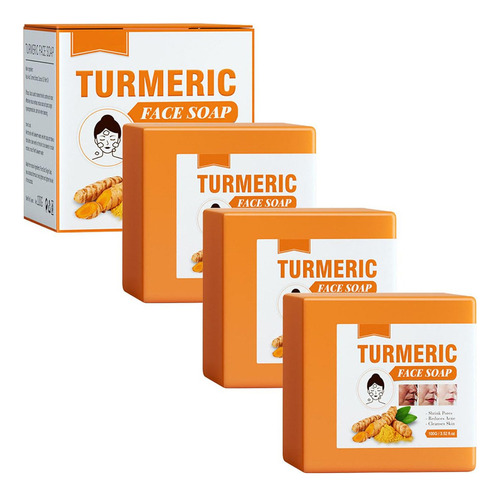 Xj Turmeric Bar Soap, Lemon Turmeric Soap Bar, Turmeric