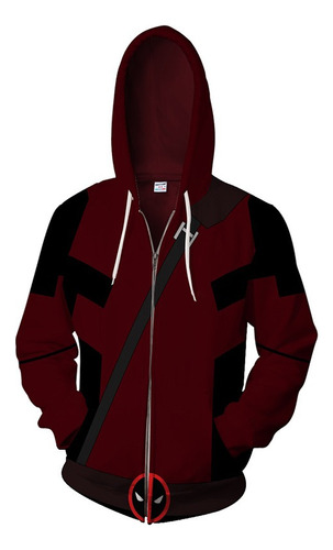 Sudadera Con Capucha Cosplay Deadpool & Wolverine 2024 Nuevo