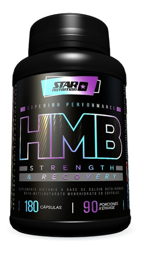 Star Nutrition Hmb 180cápsulas Aumentan Fuerza Masa Muscular