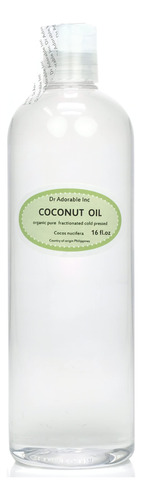 Dr Adorable - 16 Oz - Aceite De Coco Fraccionado - Hidratan.