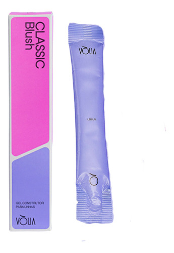 Sachê Refil Gel Led Uv Unhas Fibra, Classic Blush 14g, Vòlia