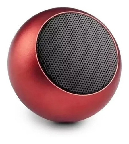 Caixinha Som Bluetooth Tws Metal Amplificada Mini Speaker 3w Cor Vermelho Voltagem 110v/220v (bivolt