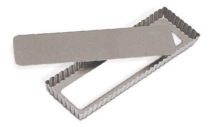 Imagen 1 de 2 de Pasta Frola 20 X 10 Molde Rectangular Defondable Rizado I9