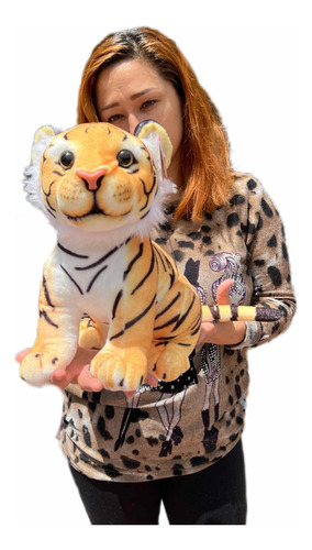 Tigre De Bengala Peluche Importado De 35 Cmts