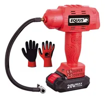 Comprar Inflador Compresor Pistola A Bateria Equus Globos,bici Auto Color Rojo Frecuencia 50hz
