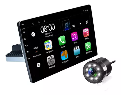 Radio Pantalla Para Carro Auto Coche Con Camara De Reversa Control Volante  