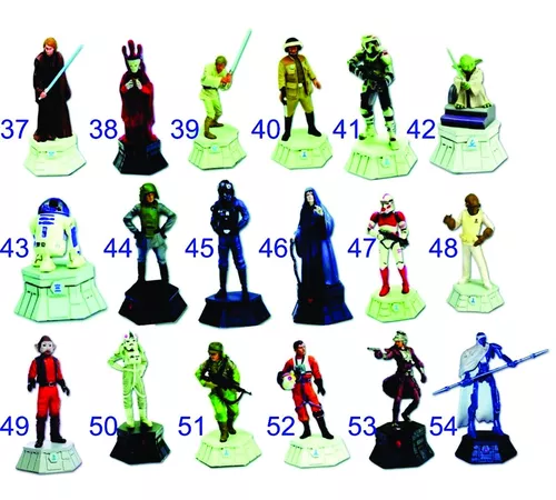 Xadrez Star Wars Coleção de chumbo (64 personagens) - Hobbies e