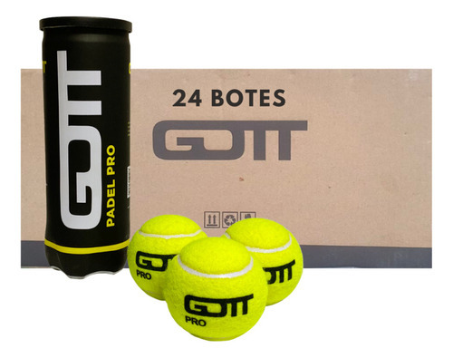 Pelotas De Pádel Gott Pro Caja Con 24 Botes