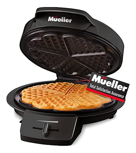 Mueller Heart Waffle Maker, 5 Wafflera Belga, Control De Dor