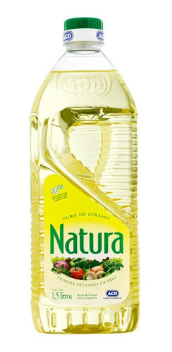 Pack X 3 Unid. Aceite  Girasol Pvc 1,5 Lt Natura