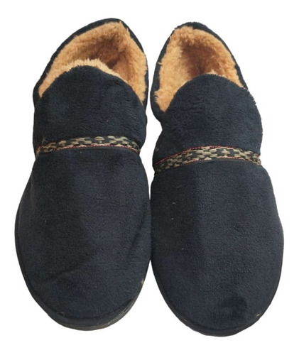 Pantufla Cerrada Piel Hombre Corderito Liviana Hornito 