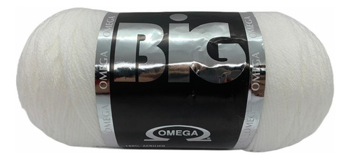 Estambre Big Omega Madeja De 350 Gramos Color 7421 Blanco