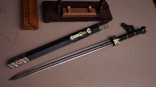 Imagem 4 de 4 de Espada Chinesa Tradicional Jian Dinastia Han Wushu Kung Fu