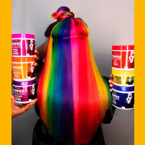 Imagem 6 de 6 de 7 Unidades Máscara Tonalizante Power Color Tróia Hair 500gr
