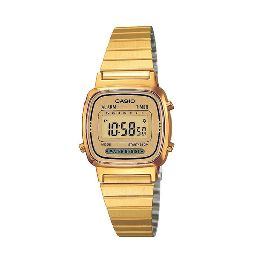 Reloj Casio Retro Vintage Dorado La670wga-9d Gtia 2 Años