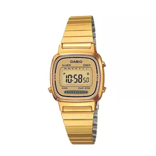 Reloj Casio Retro Vintage Dorado La670wga-9d Gtia 2 Años