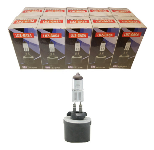 Ampolleta 880 (h27-1) 12v 27w Pack 10 Unidades/envío Gratis.