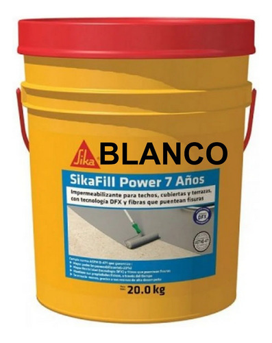 Sikafill Power 7 Años Blanco Impermeabilizante X 20 Kg