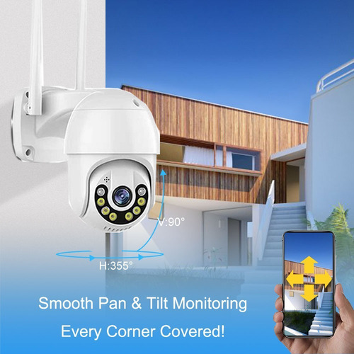 Imagen 4 de 7 de Camara Ptz Ip Wifi Exterior 2mp Icsee H265