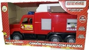 Camion Bombero Con Escalera Y Casco (andarin) Bienme