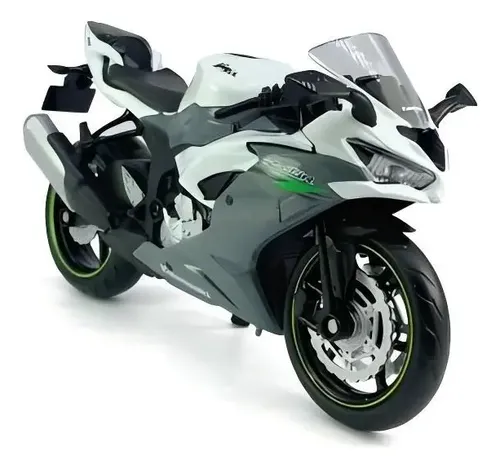 Moto De Aleación Kawasaki Ninja Zx-6r Modelo 1:12 Gris | Cuotas