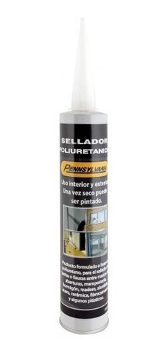 Sellador Poliuretánico Pennsylvania 310 Ml Pintable Gris Oli