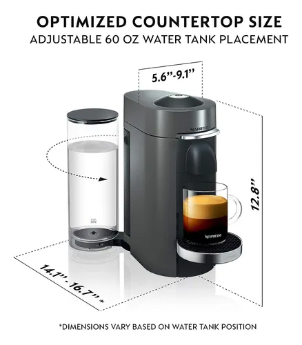 Cafetera Y Cafetera Nespresso Vertuo Plus De De'longhi