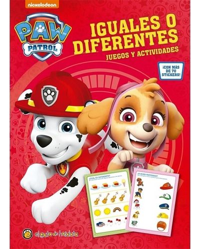 * Paw Patrol * Iguales O Diferentes Actividades