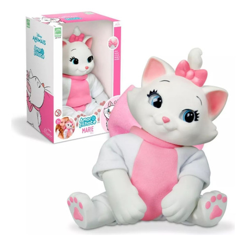 Boneca Gatinha Marie Baby Vinil Disney 32cm C/ Acess.- Roma