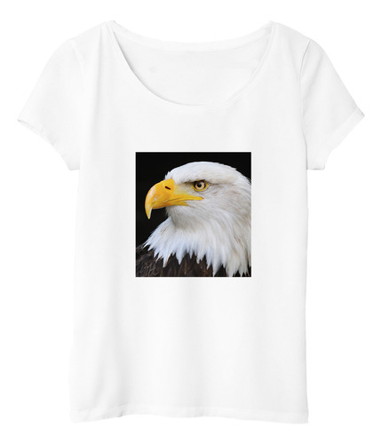 Remera Mujer Aves 1 Aguila Foto Pico Y Perfil