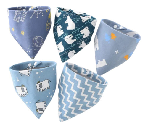 Baberos Bandana Para Bebé - 5 Piezas