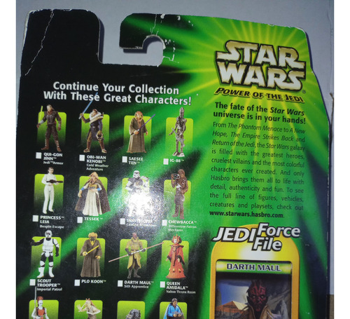 Star Wars Power Of The Jedi Darth Maul Sith Apprentice Hasbr (Usado)