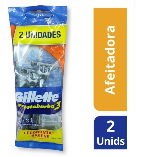 Cuchilla Gillete Prestobarba 3 2 Unidades Oferta