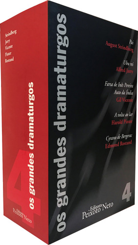 Box Os grandes dramaturgos IV, de Vários. Coleção Os grandes dramaturgos Editorial Editora Peixoto Neto Ltda, capa dura em português, 2007