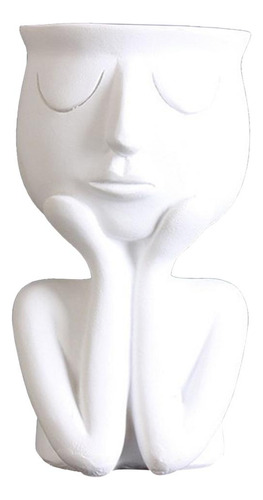2x Escultura De Retrato Humano Maceta Florero Planta